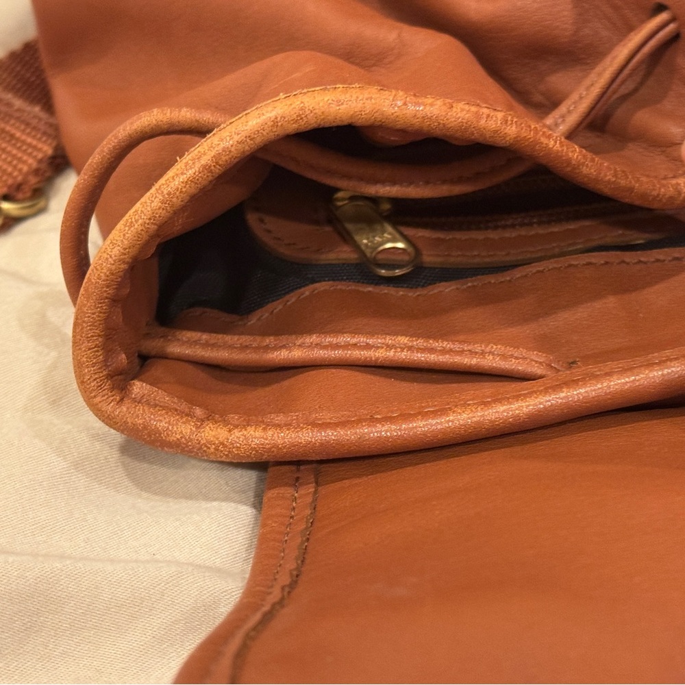 Authentic Coach Soho Leather Backpack Cognac Brow… - image 10